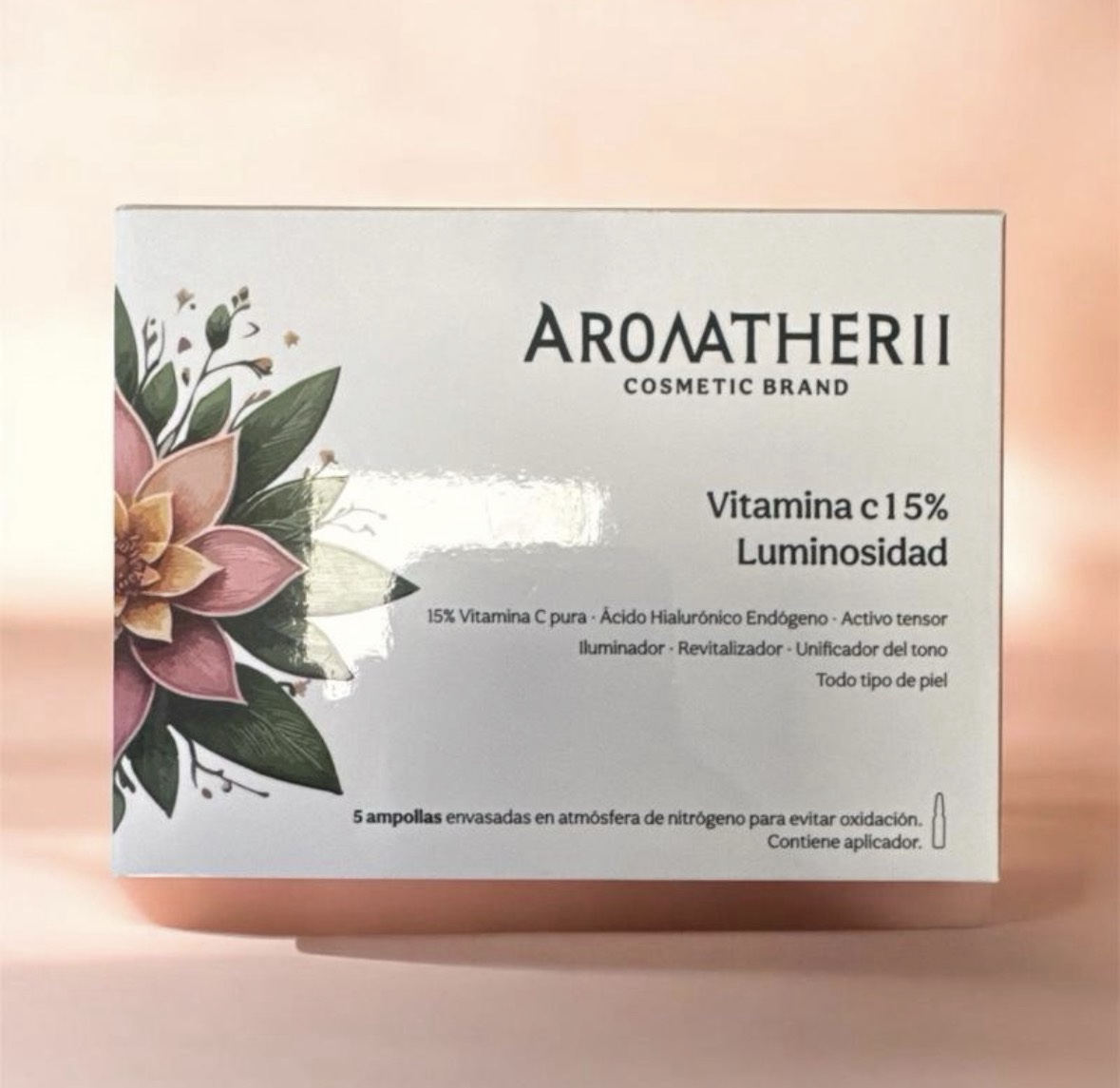 AROMATHERII Vitamina C 15% Luminosidad 5 ampollas Iluminador piel