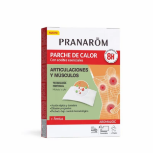 Parche calor 8 horas Pranarom aceites esenciales 3 parches recortables