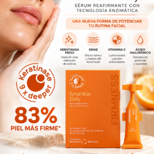 Smartker FIRMNESS 15 ampollas Keratinasa PB333 firmeza y flacidez facial